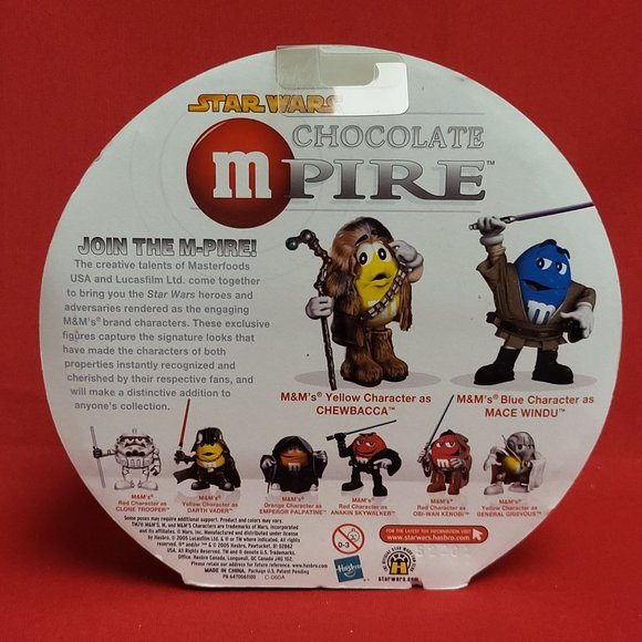 Star Wars Chocolate Mpire Special Collectors Ed Mace Windu and Chewbacca M&Ms 20 - Picture 3 of 10